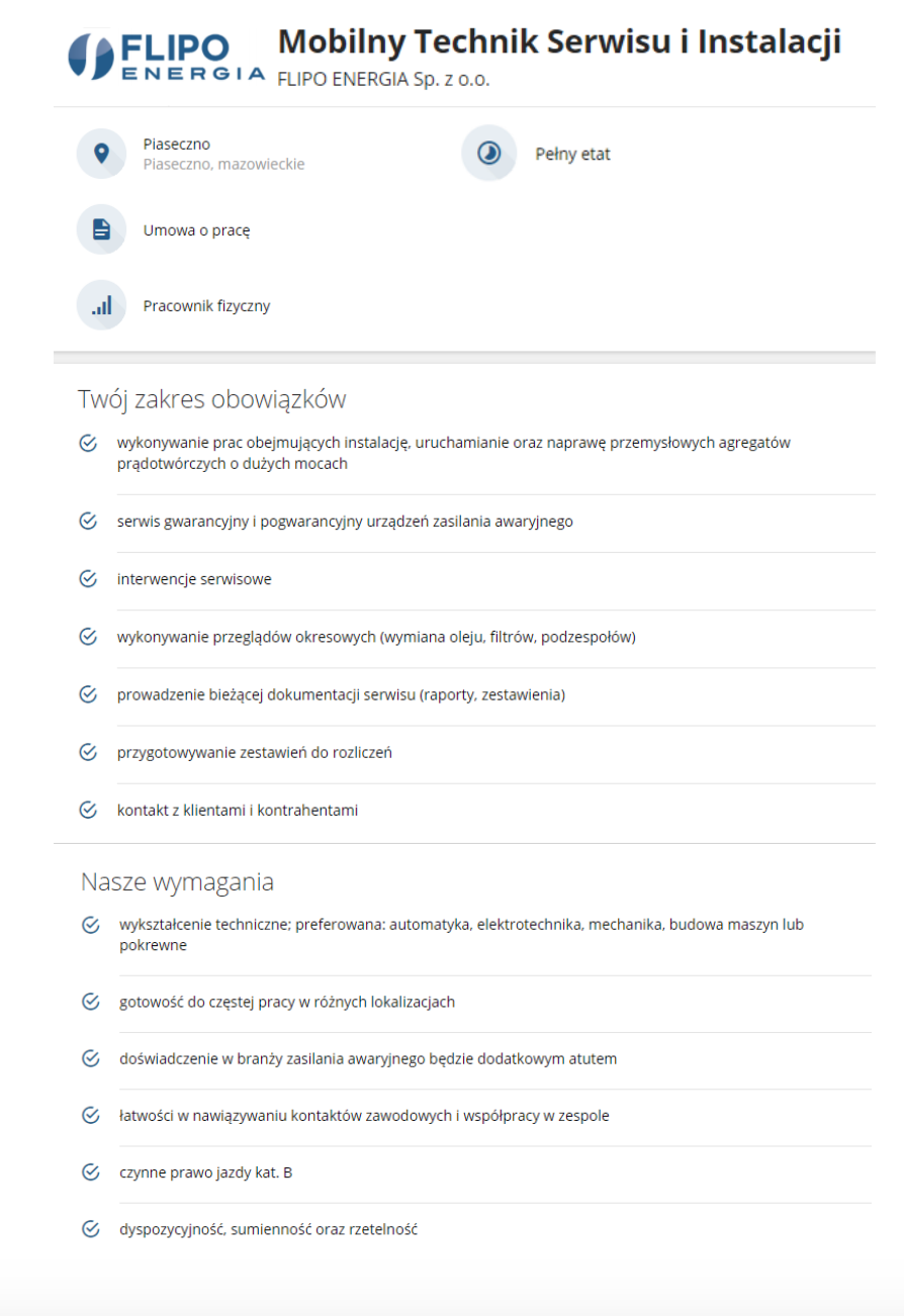 Mobilny Technik Serwisu i Instalacji